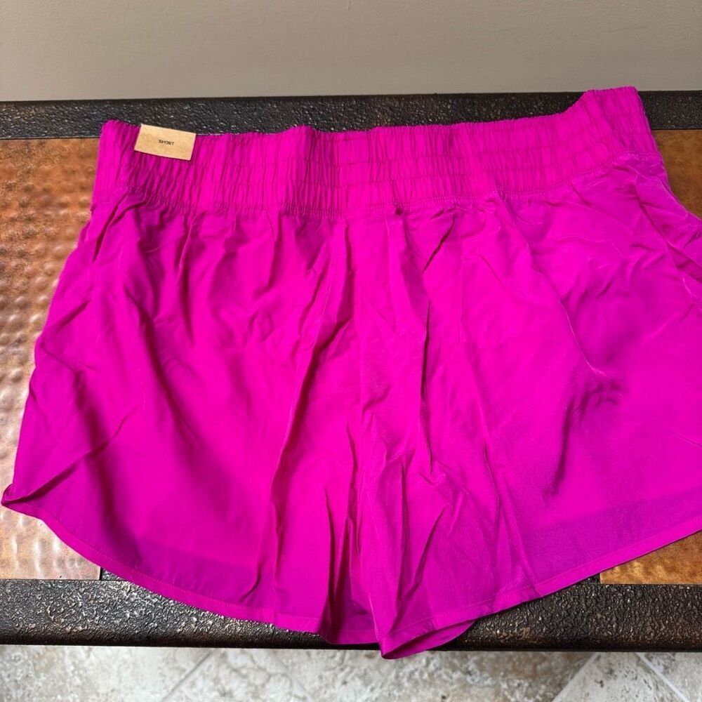 NWT PINK active running shorts xxl hot pink
